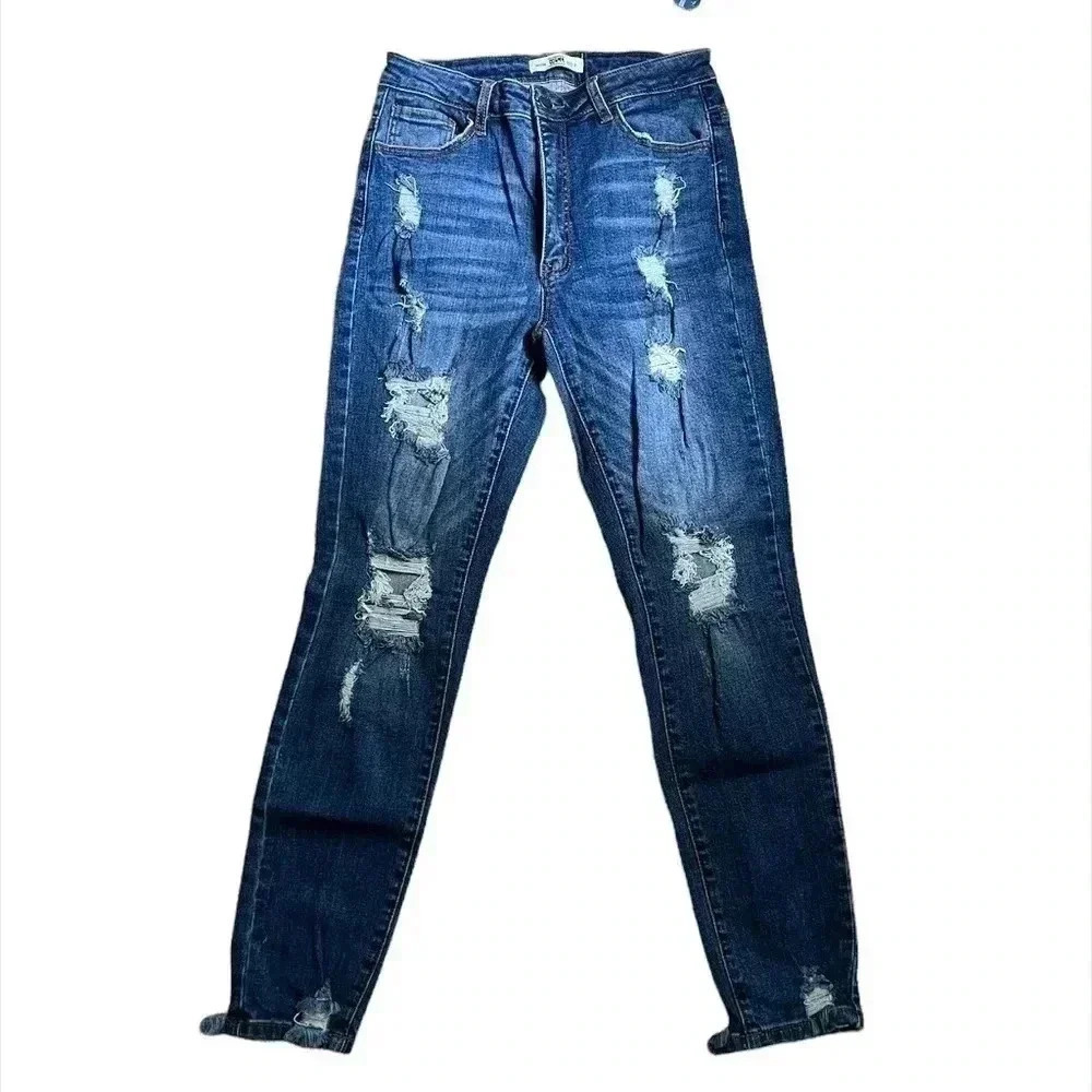 NWOT Dogma High Waist Distressed Skinny Jeans Size 9